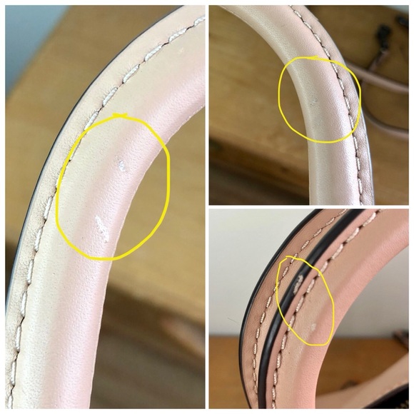 Coach 1941 Rogue 30 Nude Pink with Glitter Novelty Strap - Picture 12 of 12